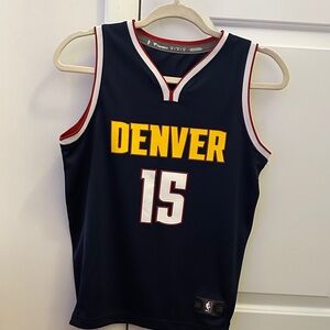 Denver Nuggets Jokic #15 Fanatics Navy and Red Basketball Jersey